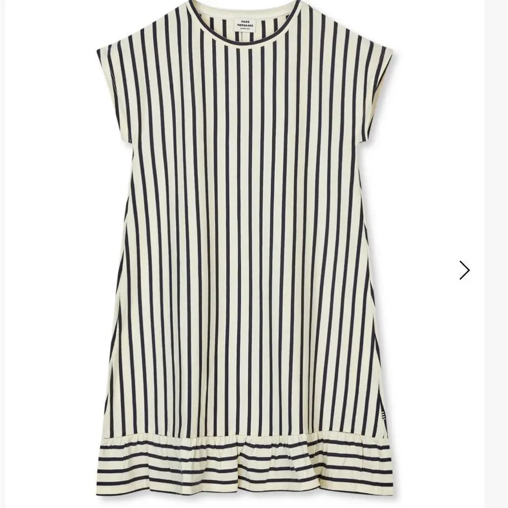 NWT Mads Norgaard Soft Single Dreamina Striped Dress Girls Size 8Y